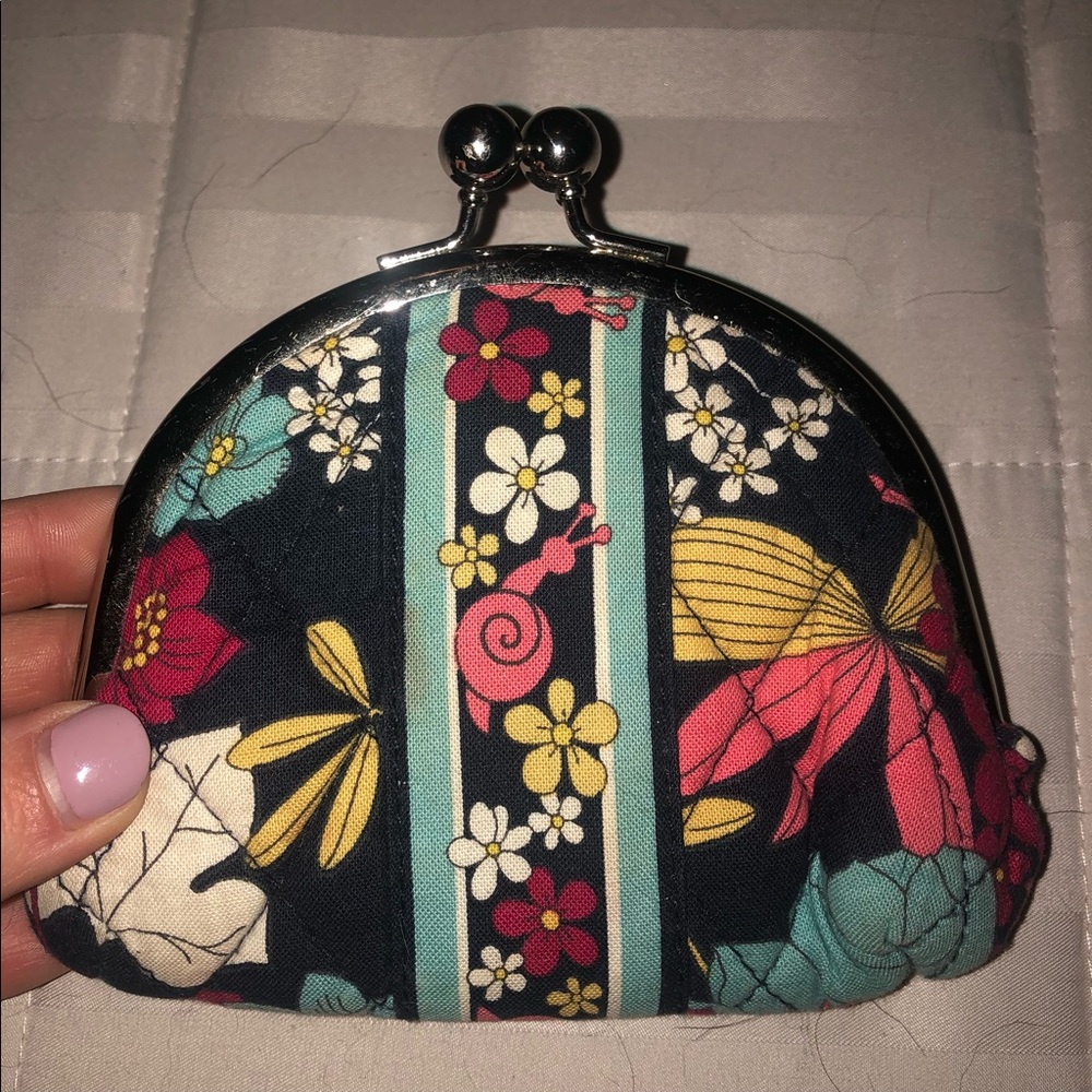 Double clap Vera Bradley coin purse